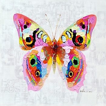 Prachtige grote Vlinder schilderij - Webshop Decobyjo decoratie huis en tuin