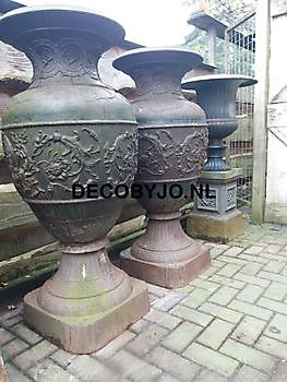 Grand vase ornemental en Fonte - Webshop Decobyjo decoratie huis en tuin