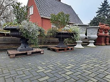 Große gusseiserne Schüsselvase 146 cm - Webshop Decobyjo decoratie huis en tuin