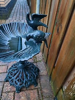 Vogeldrinkbak op poot 60 cm aluminium - Webshop Decobyjo decoratie huis en tuin