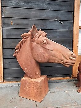 Gietijzeren paardenhoofd kop - Webshop Decobyjo decoratie huis en tuin