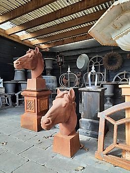 Gietijzeren paardenhoofd kop - Webshop Decobyjo decoratie huis en tuin