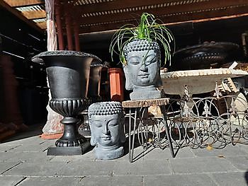 Bloempot buddha hoofd - Webshop Decobyjo decoratie huis en tuin