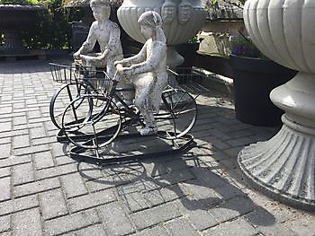 Jongen en meisje op fiets - Webshop Decobyjo decoratie huis en tuin