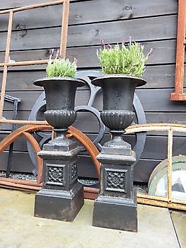 Set tuinvazen op sokkel 59 cm - Webshop Decobyjo decoratie huis en tuin