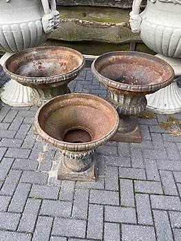 Set oud verweerde bowl vazen - Webshop Decobyjo decoratie huis en tuin