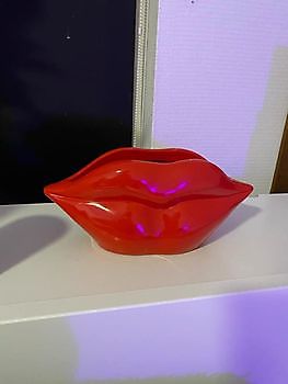 Rode Lippen bloempot/vaas - Webshop Decobyjo decoratie huis en tuin