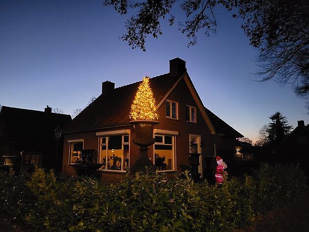 The most striking Christmas tree in Bellingwolde has been decorated again! Decobyjo - Bellingwolde