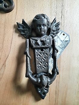 Gietijzeren deurklopper engel bruin - Decobyjo - Bellingwolde
