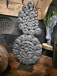 Zwart houten ornament op standaard groot Decobyjo - Bellingwolde