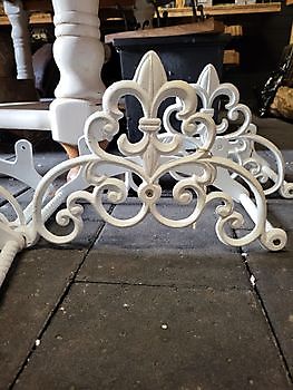 Witte gietijzeren tuinslanghaspel - Decobyjo - Bellingwolde