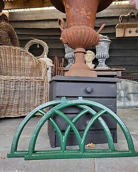 Neue Stallfenster aus Gusseisen, grün pulverbeschichtet - Decobyjo - Bellingwolde
