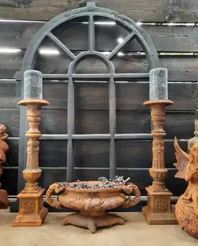 Gusseisen Kirchenfenster groß schwarz - Decobyjo - Bellingwolde